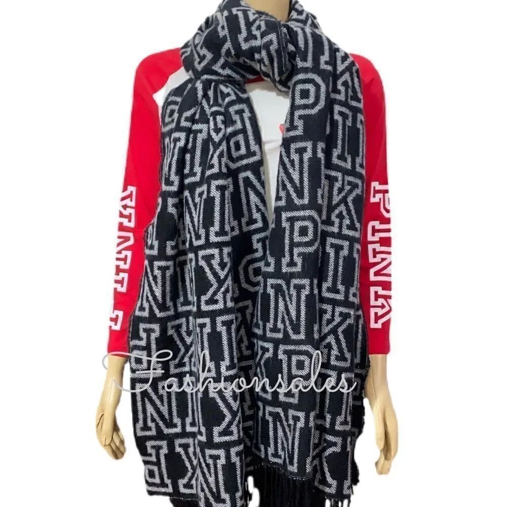 Victorias Secret PINK Cozy Blanket Large Scarf - Picture 4 of 7